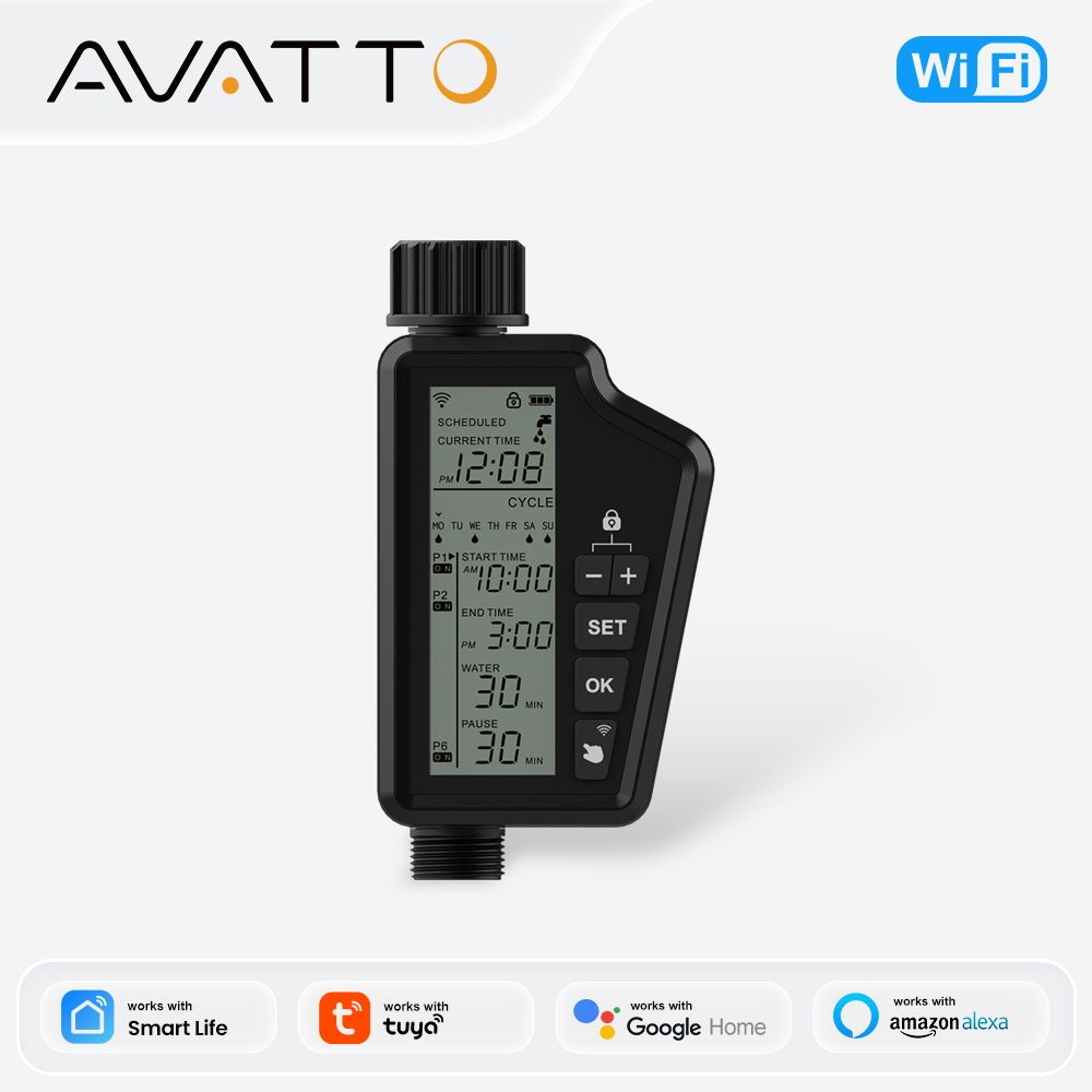 Smart Garden Tap - AVATTO Tuya WIFI Smart Garden Watering