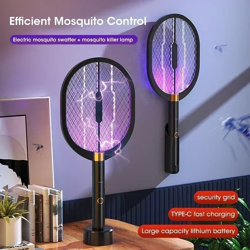 Smart Garden Indoor - Rechargeable 3000V Electric Mosquito Swatter With
