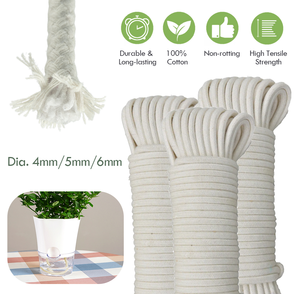 Yoocaa Smart Garden - 4/5/6mm Self Watering Cotton Wick Cord