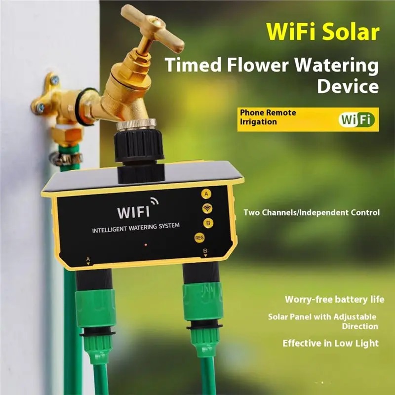 1/2 Outlets WIFI Solar Irrigat - Smart Garden Tap review and price