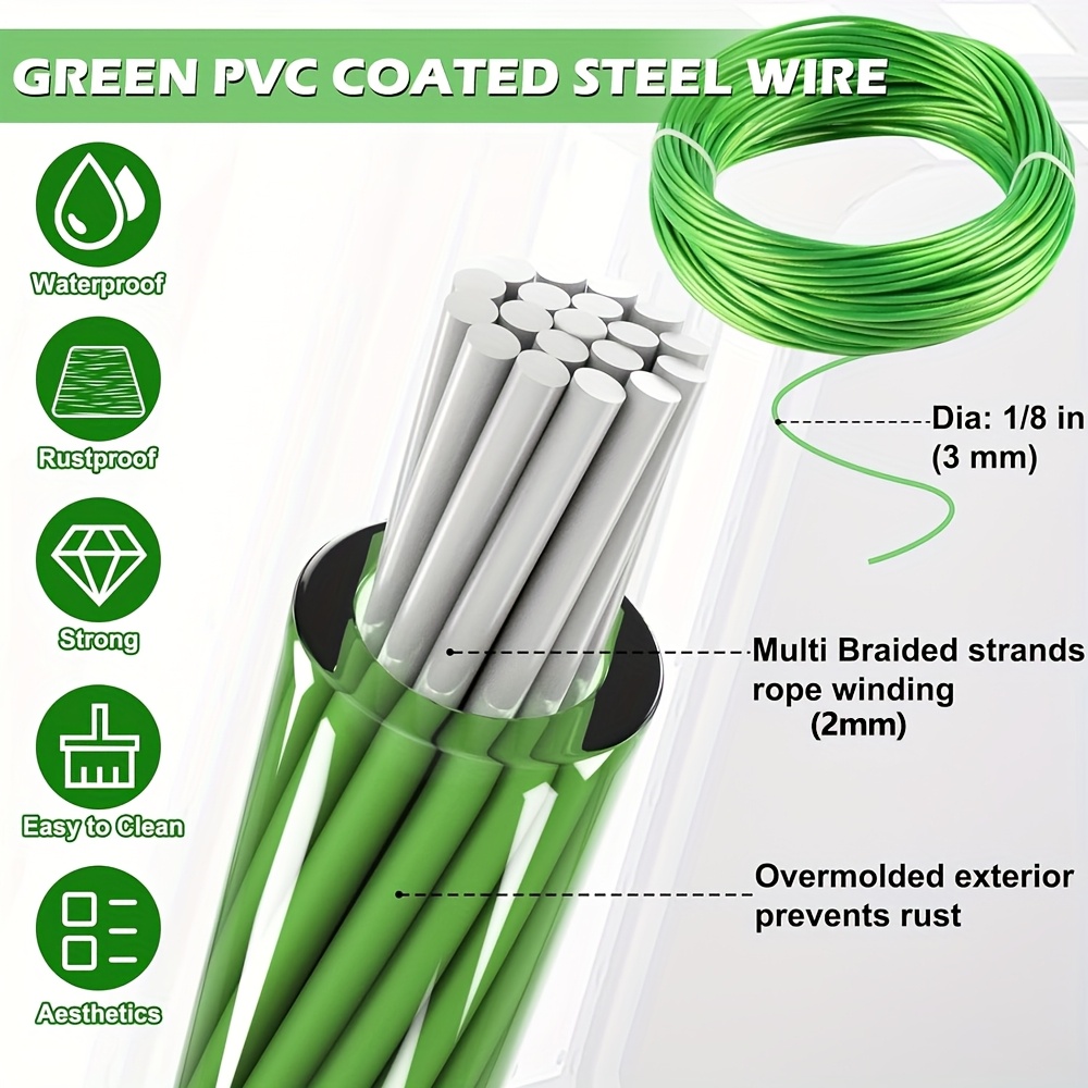 1/8 Inch (3mm Diameter) Green  - Smart Garden Fence review and price