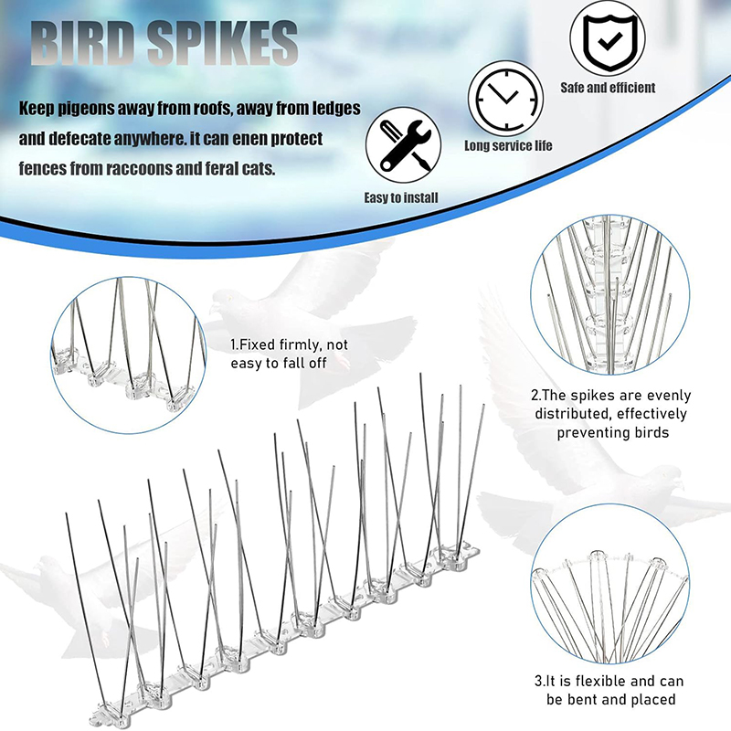 Stainless Steel Bird Spikes 2P - Smart Garden Fence review and price
