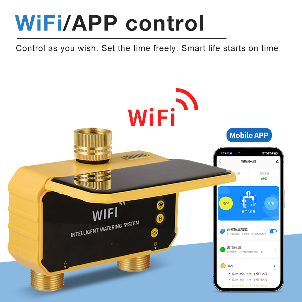 WiFi Solar Water Timer 1/2/4 O - Smart Garden Tap review and price