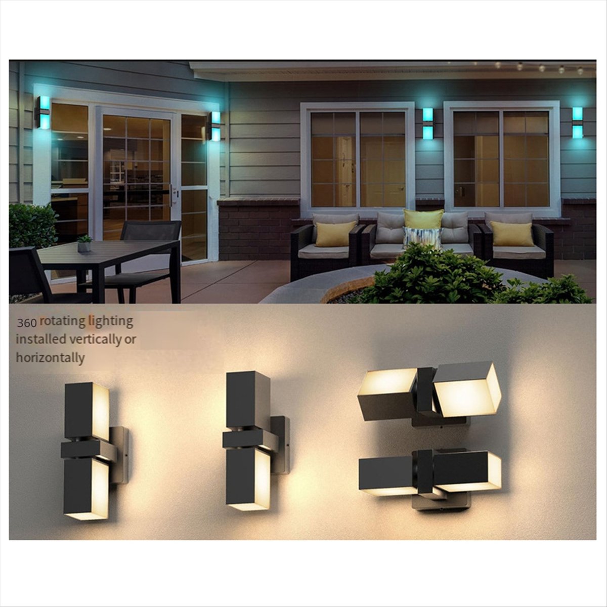 AA19 LED Wall Light Dual Head  - Smart Garden Fence review and price