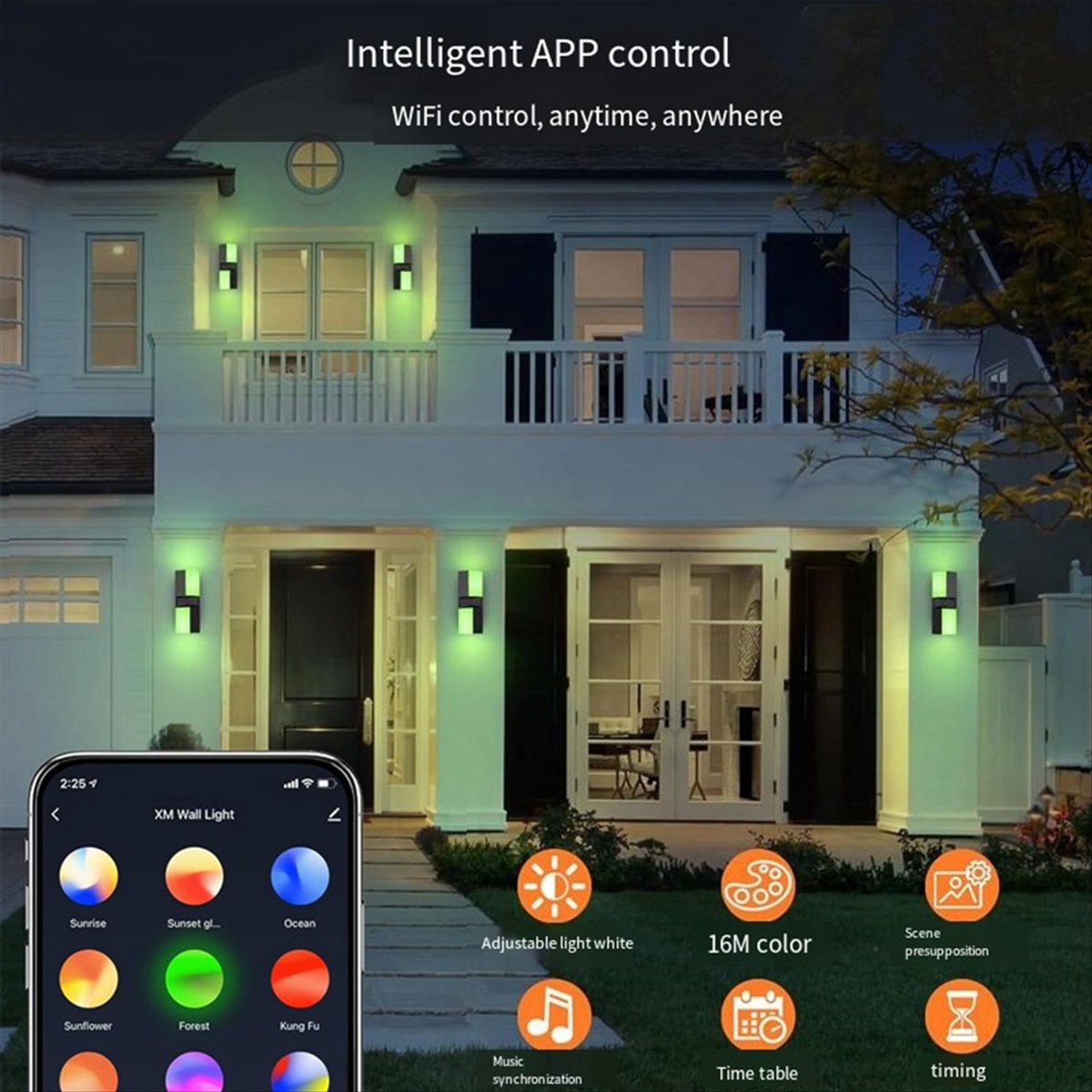 AA19 LED Wall Light Dual Head  - Smart Garden Fence review and price