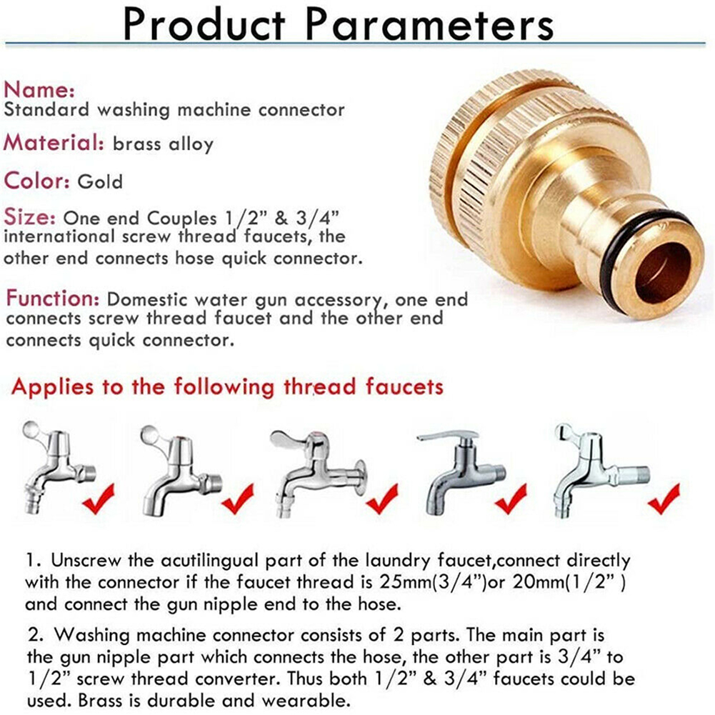 Brass Faucet Tap Connector Mix - Smart Garden Tap review and price