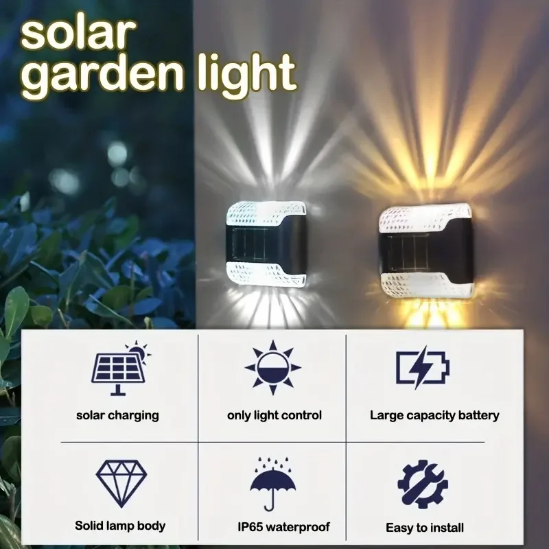 4pc Solar Wall Light: Outdoor  - Smart Garden Light Controller review and price