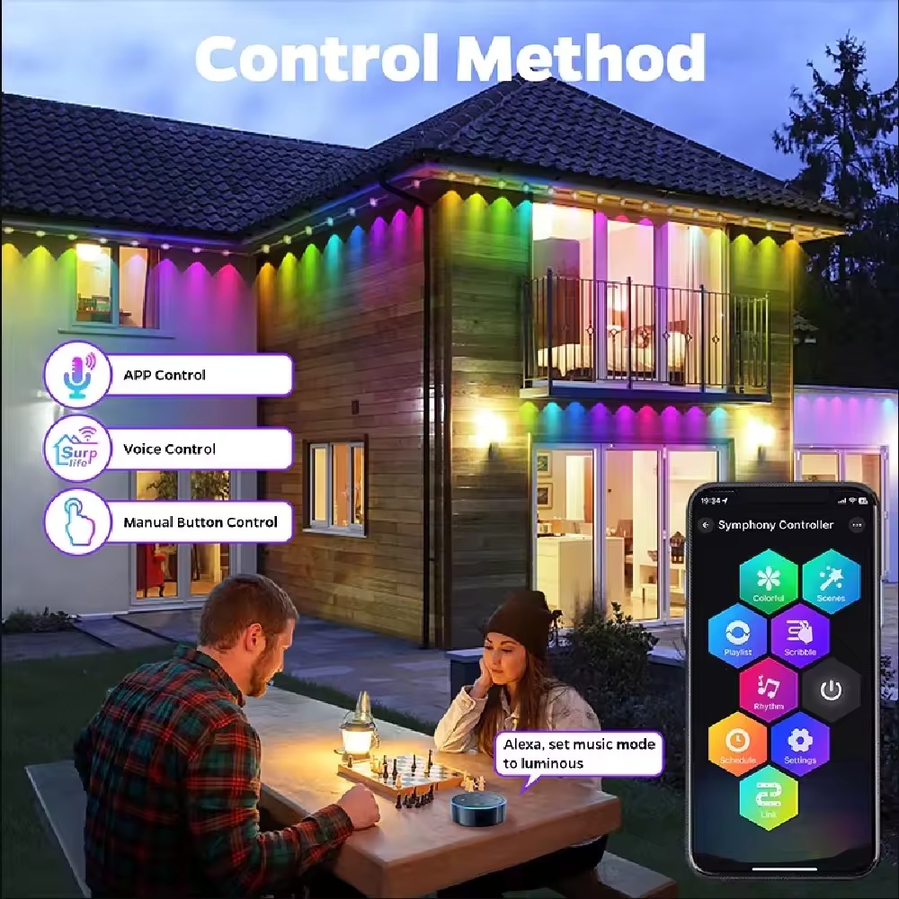 15M/30M/45M/60M/90M RGBIC Smar - Smart Garden Light Controller review and price