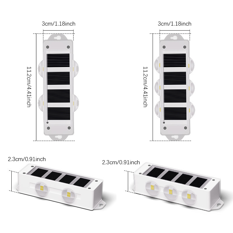Pop 4Pcs Solar Wall Lights Wit - Smart Garden Fence review and price